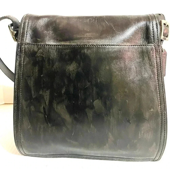 Coach vintage black gray white crossbody handbag - Picture 2 of 11